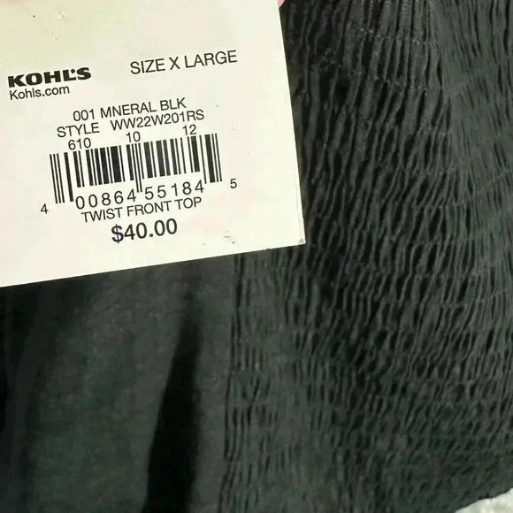 Nine West Women’s Twist Front Puff Sleeve Top - Picture 11 of 12